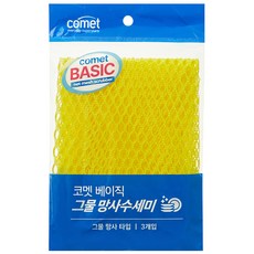 코멧 베이직 그물 망사수세미, 3개입, 1개