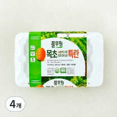 풀무원 1+등급 목초 특란, 15구, 4개