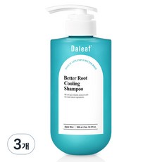 달리프 애플 민트 베러루트 쿨링 탈모완화 지성두피 샴푸, 500ml, 3개 - 쿨링500ml