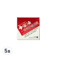 十靈本舖 十靈油一條根舒緩油膏 (佛(左)手香、辣椒精油、薄荷精油、薰衣草精油), 旅遊居家必備, 5盒, 30g