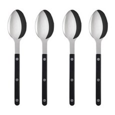 사브르 비스트로 샤이니 디너스푼 21.5cm, 블랙, 4개