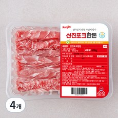 선진포크한돈 등심 꽃살 구이용 (냉장), 600g, 4개