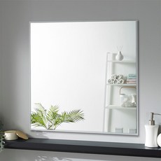 미소아이 욕실거울 600 × 600 mm, 투명, 1개