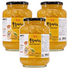 꽃샘 꿀 유자차 S, 2kg, 1개입, 3개 2kg, 1개, 3개