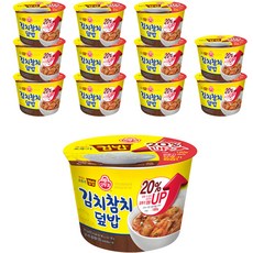 오뚜기 맛있는 오뚜기 컵밥 김치참치덮밥, 310g, 12개