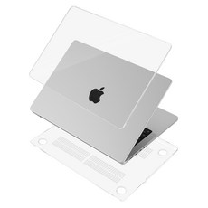 apent MacBook Pro 14吋 M1 A2442通用透明保護殼+鍵盤防塵墊 隨機出貨, 透明