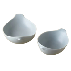 miyama 深山 cotori 美濃燒 小鳥造型缽碗 Set, 17cm萬用小缽 13cm飯碗, 原裝禮盒, 灰色, 1盒