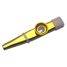 kazoo 鴨子笛 經典金屬卡祖笛,金色,簡易上手,趣味樂器, 1支