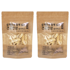 몸애조화 삼계탕과 함께 넣는 건조인삼 슬라이스, 35g, 2개
