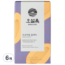 오설록 트로피칼 블랙티 티백, 1.5g, 20개입, 6개