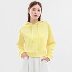 Elsso 連帽露臍寬鬆大學T長袖T恤