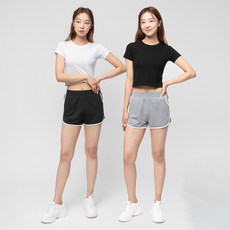 캐럿 여성용 프랜치 테리 돌핀 반바지 2pcs Pack