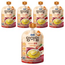 맘마밀 안심 이유식 퓨레 6개월부터, 사과와 고구마, 100g, 5개 사과와 고구마, 5개