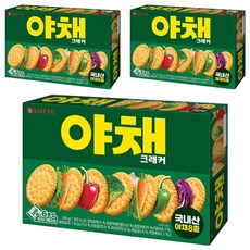롯데웰푸드 야채 크래커, 3개, 249g