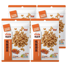 ViVa 萬歲牌 楓糖腰果, 酥香甜蜜 金黃香澤 100公克, 100g, 4包