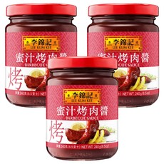 李錦記 蜜汁烤肉醬 240克, 中式香烤風味, 精選蜂蜜調製, 240g, 3罐