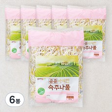곰곰 아삭한 숙주나물, 300g, 6봉