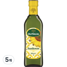 올리타리아 해바라기유, 500ml, 5개