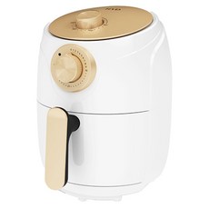 HYD 品宅趣 絕美經典氣炸鍋 D-552, 1000W, 1.8L, 360°零死角熱循環, 110V, 配隔油盤, D-552A, 白色