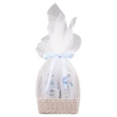 Chicco 寶貝植萃呵護提籃質感禮盒，嬰兒洗髮精200ml + 泡泡浴露200ml + 潤膚乳液200ml + 全效護膚膏100ml + 柔膚香皂100g, 1組