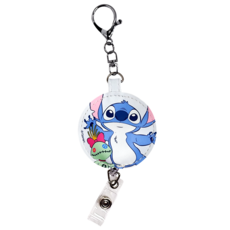 StitcH 史迪奇 夏日派對系列 皮質伸縮證件扣 CA857-9 圓款