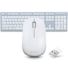 아이플렉스 무선 키보드 마우스 세트 RK-3000C, 화이트, 일반형