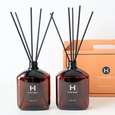 H 켈리 디퓨저 530ml x 2p + 리드스틱 10p 선물세트, 딥인센스, 1세트