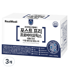 리얼메디 포스트 프리 프로바이오틱스 200p, 400g, 3개