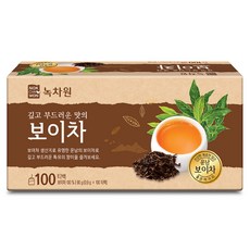 NOKCHAWON 綠茶園 普洱茶茶包, 0.9g, 100包, 1盒