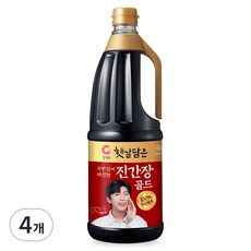햇살담은 두번 달여 더 진한 진간장 골드, 1.7L, 4개