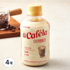 빙그레 아카페라 카페라떼, 240ml, 4개