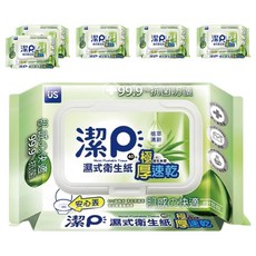 US baby 優生 濕式衛生紙 植萃清新, 99.9%抗菌, 弱酸性配方, 全家適用, 厚不易破, 100%原生木漿, 100%可沖馬桶, 40張, 6包