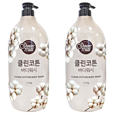 Shower Mate 微風如沐果香沐浴乳 棉花籽香 1200g, 1.2kg, 2瓶