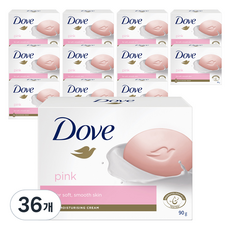 도브 핑크 뷰티바 비누, 90g, 36개
