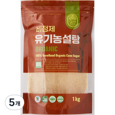 오르코 유기농 설탕, 5개, 1kg