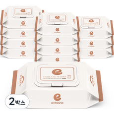 앙블랑 세이프 화이트 유아물티슈 휴대캡형 70gsm, 24매입, 24개