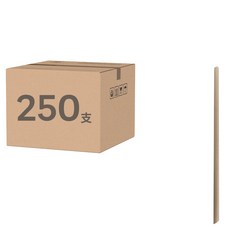 CLEAN 克林 台灣茶吸管 6mm*21cm斜口茶纖維吸管, 250支, 1包