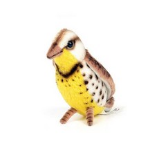 한사토이 동물인형 5521 들종다리새 Beige Bird, 8cm, 갈색