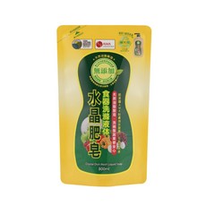 南僑水晶 水晶肥皂食器洗滌液体 補充包, 800ml, 1包