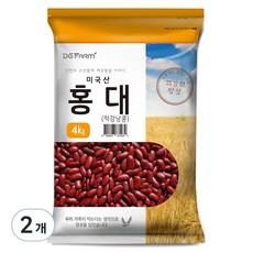 건강한 밥상 홍대 적강낭콩, 4kg, 2개