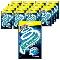 Airwaves Super極酷嗆涼無糖口香糖 超值包, 清新口氣, 極酷嗆涼, 62g, 20包