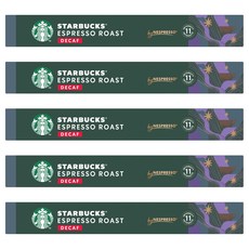 스타벅스 디카프 에스프레소 로스트 네스프레소 캡슐커피, 5.7g, 10개입, 5개 5.7g, 10개입, 5개