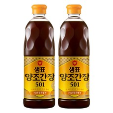 샘표 양조간장 501, 860ml, 2개