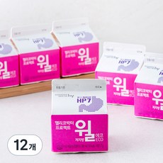 한국야쿠르트 윌 저지방 에코, 180ml, 12개