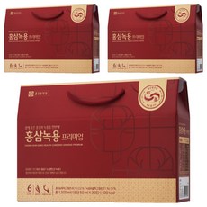종근당건강 홍삼녹용 프리미엄, 30회분, 50ml, 3박스 30포, 50ml, 3개