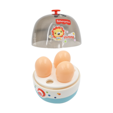 fisher-price 費雪 蒸蛋器玩具套裝, 高級配色仿真模擬生活家電, 1組
