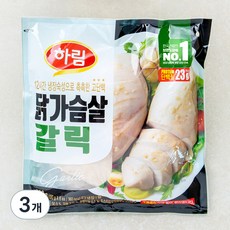 하림 닭가슴살 갈릭 8개입, 800g, 3개