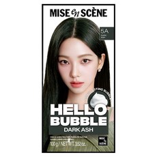 미쟝센 헬로 버블 염색제, 5A다크애쉬, 1개