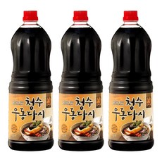 청수식품 우동다시 소스, 1.8L, 3개