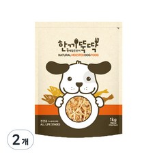 한끼뚝딱 황태와 소고기 반려동물 습식사료, 1kg, 2개